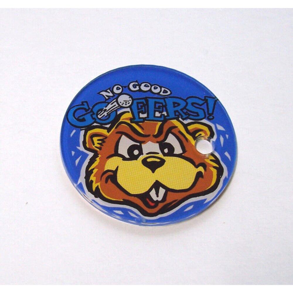 No Good Gofers Original NOS Pinball Machine Plastic Promo KeyChain #2